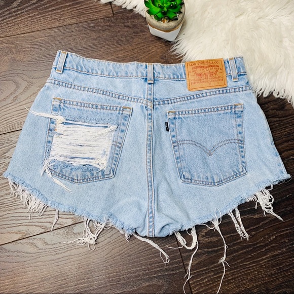 Levi's Pants - Levi’s Studded Distressed Denim Cutoff  Shorts